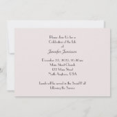 Viering van het leven Bord Roze Roze Bloemen Kaart (Achterkant)