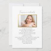 Viering van het leven Botanische Groenen Begrafeni Kaart (Achterkant)