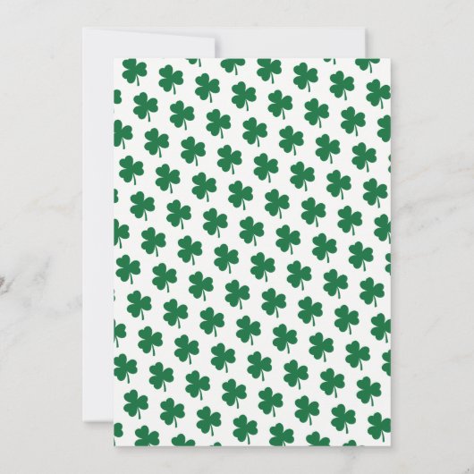 Viering van het leven | Celtic Shamrock Funeral Kaart (Achterkant)