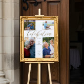 Viering van het leven Cross Photo Collage begrafen Poster