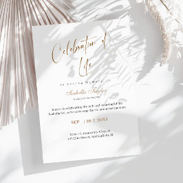 Viering van het leven Dood Jubileum Memorial Kaart