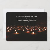 Viering van het leven, dramatisch gebied van kaars kaart (Voorkant)