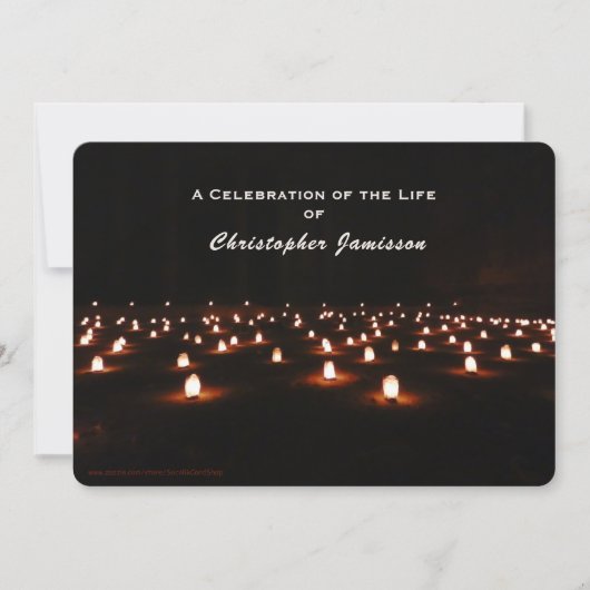 Viering van het leven, dramatisch gebied van kaars kaart (Voorkant)