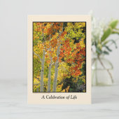 Viering van het leven, drie Aspens in de herfst Kaart (Staand voorkant)