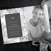 Viering van het Leven Eenvoudige Elegante Marmeren Kaart