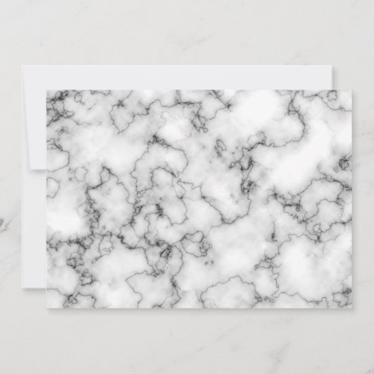Viering van het Leven Eenvoudige Elegante Marmeren Kaart (Achterkant)