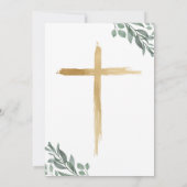 Viering van het leven Eenvoudige moderne uitnodigi Kaart (Achterkant)