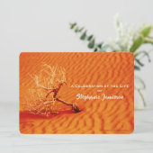 Viering van het leven, eenzame boom in de Fiery Re Kaart (Staand voorkant)