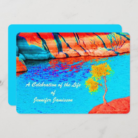 Viering van het leven, eenzijdige boom bij het mee kaart (Voorkant / Achterkant)