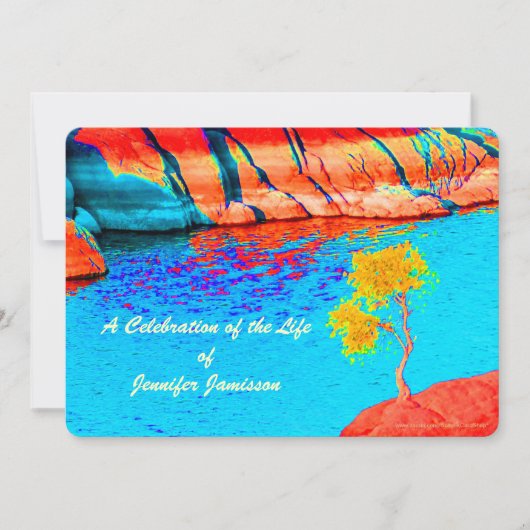 Viering van het leven, eenzijdige boom bij het mee kaart (Voorkant)