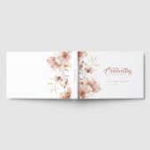 "Viering van het leven" Elegante Bloemenbegrafenis Gastenboek (Volledig)