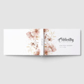 "Viering van het leven" Elegante Bloemenbegrafenis Gastenboek (Volledig)