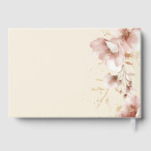 "Viering van het leven" Elegante Bloemenbegrafenis Gastenboek (Achterkant)