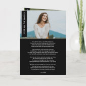 Viering van het leven Elegante moderne gevouwen be Programma (Achterkant)