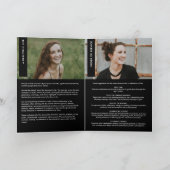 Viering van het leven Elegante moderne gevouwen be Programma (Binnen)