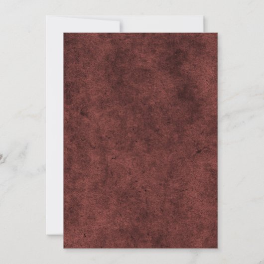 Viering van het leven  Floral Burgundy Blush Kaart (Achterkant)