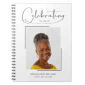Viering van het leven Foto Begrafenis Gastenboek Notitieboek (Voorkant)