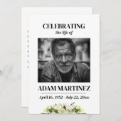 Viering van het leven Foto begrafenis Memorial Kaart (Voorkant / Achterkant)