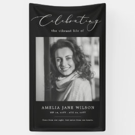 Viering van het leven Foto begrafenisdienst Spandoek