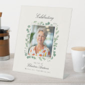 "Viering van het leven" Foto Begrafenismonument Reclamebord Met Voetstuk (Insitu)