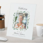 "Viering van het leven" Foto Begrafenismonument Reclamebord Met Voetstuk (Insitu)