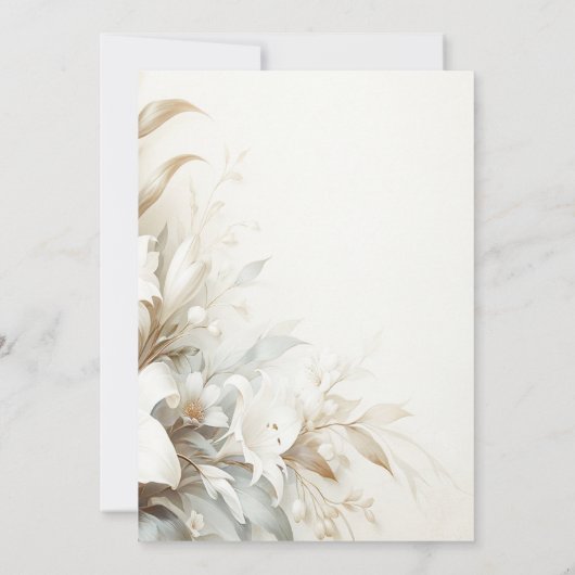 Viering van het leven - Foto & Bloemen Kaart (Achterkant)