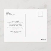 Viering van het leven Foto Briefkaart (Achterkant)