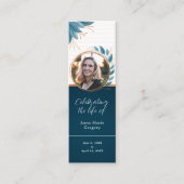 Viering van het Leven Foto Brons Bladwijzer Mini Visitekaartje (Voorkant)