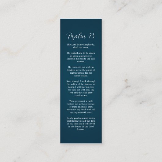 Viering van het Leven Foto Brons Bladwijzer Mini Visitekaartje (Achterkant)