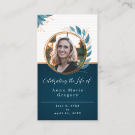 Viering van het Leven Foto Bronzen Gebed Kaart Visitekaartje