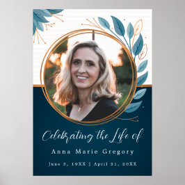 Viering van het Leven Foto Bronzen Memorial Begraf Poster