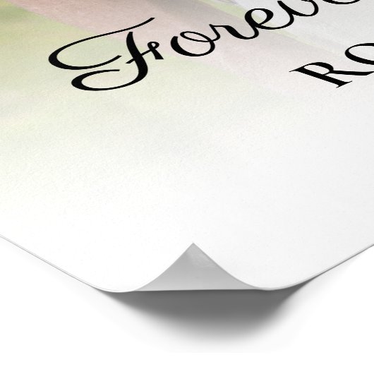 Viering van het leven Foto Downloadbare begrafenis Poster (Hoek)