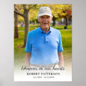 Viering van het leven Foto Downloadbare begrafenis Poster (Voorkant)