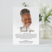 Viering van het leven Foto DOWNLOADEN Bedankt Card Kaart (Staand voorkant)