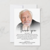 Viering van het leven Foto DOWNLOADEN Bedankt Card Kaart (Voorkant)