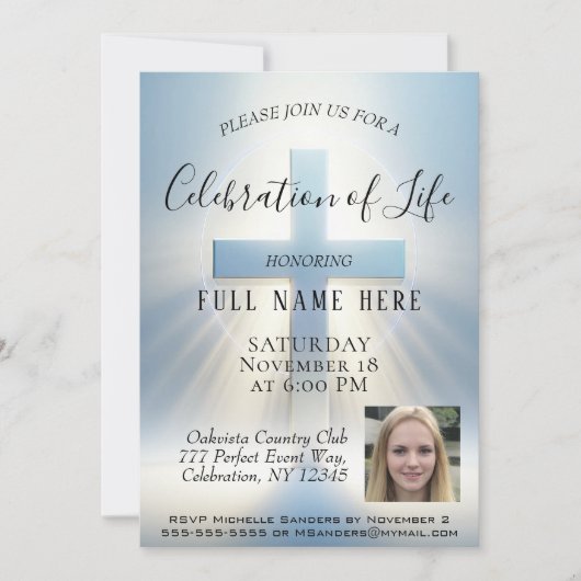 Viering van het leven - Foto Kaart (Voorkant)