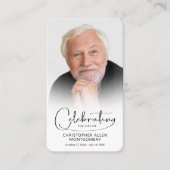 Viering van het leven Foto Lord's Prayer Kaart Visitekaartje (Voorkant)