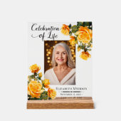 Viering van het leven Foto Memorial Acryl Teken Acryl Bord (Voorkant)