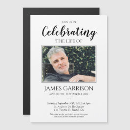 Viering van het leven Foto Memorial Magnet