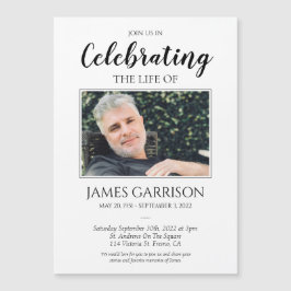 Viering van het leven Foto Memorial Magnet