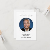 Viering van het leven Foto Memorial Prayer Kaart (Voorkant / Achterkant in situ)