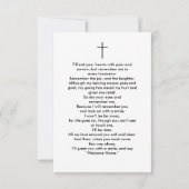 Viering van het leven Foto Memorial Prayer Kaart (Achterkant)