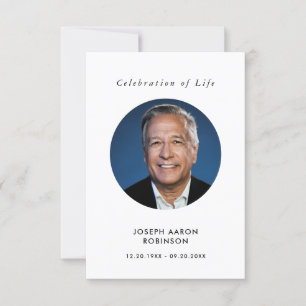 Viering van het leven Foto Memorial Prayer Kaart
