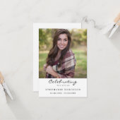 Viering van het leven Foto Memorial Prayer Kaart (Voorkant / Achterkant in situ)