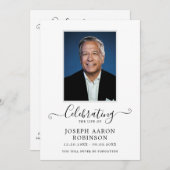 Viering van het Leven Foto Orde van de Dienst Programmakaart (Voorkant / Achterkant)