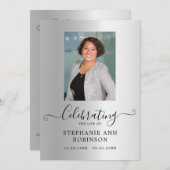 Viering van het Leven Foto Orde van de Dienst Programmakaart (Voorkant / Achterkant)