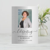 Viering van het Leven Foto Orde van de Dienst Programmakaart (Staand voorkant)