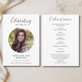 Viering van het Leven Foto Orde van de Dienst Programmakaart