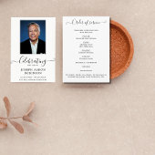 Viering van het Leven Foto Orde van de Dienst Programmakaart