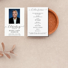 Viering van het Leven Foto Orde van de Dienst Programmakaart